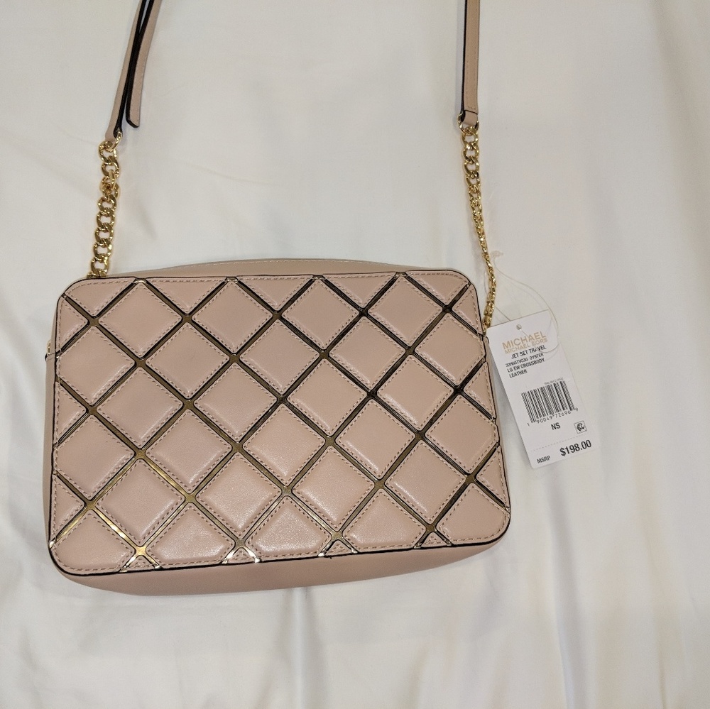 Michael Kors Jet Set Large Crossbody Oyster